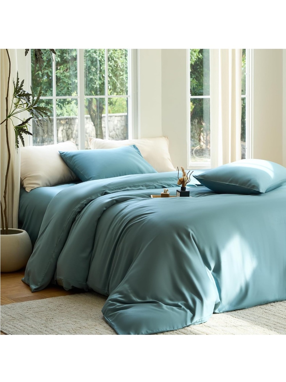 NEW DOZ Duvet Cover Set, 100% Viscose derived from Organically Grown Bamboo